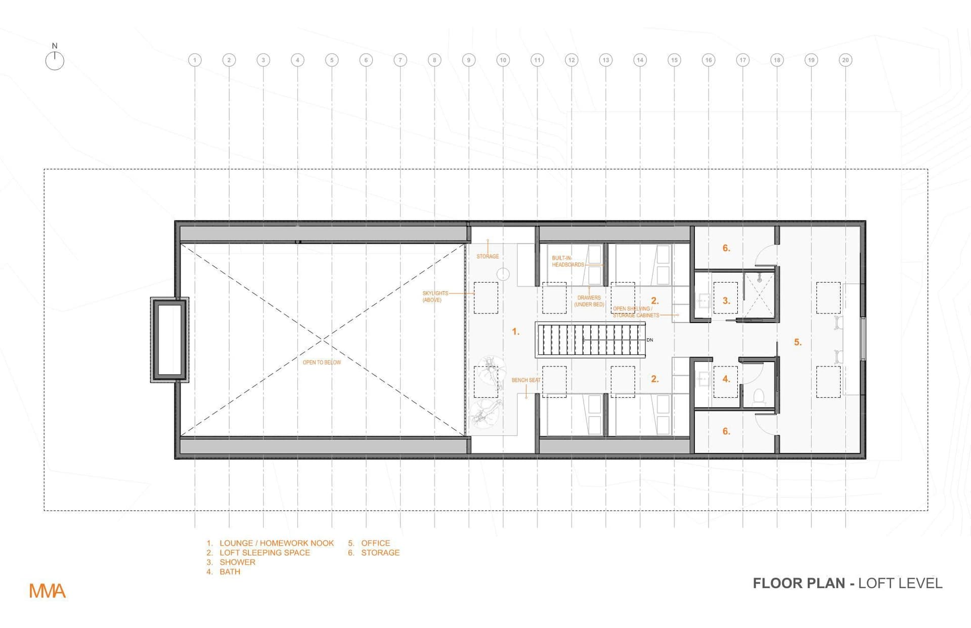 North Lake Commons Floor Plan - Loft Level