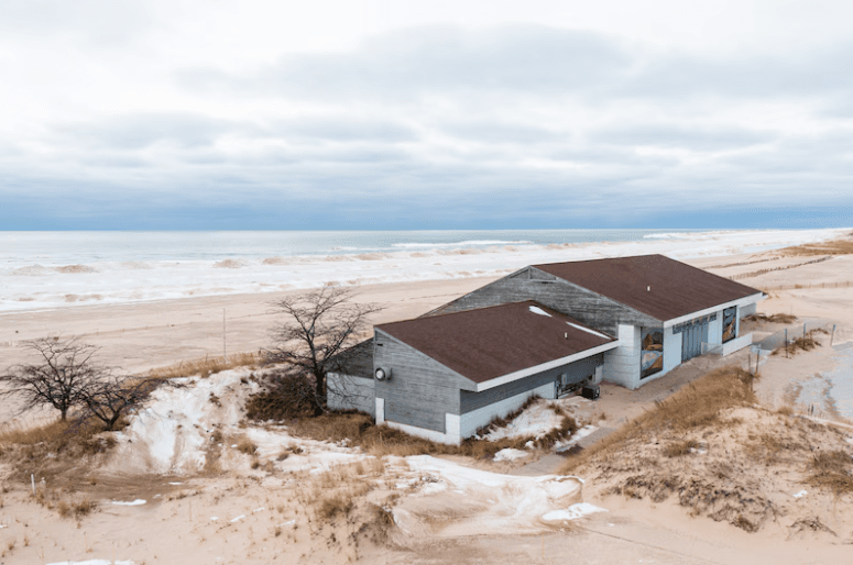 Muskegon Beach House Before
