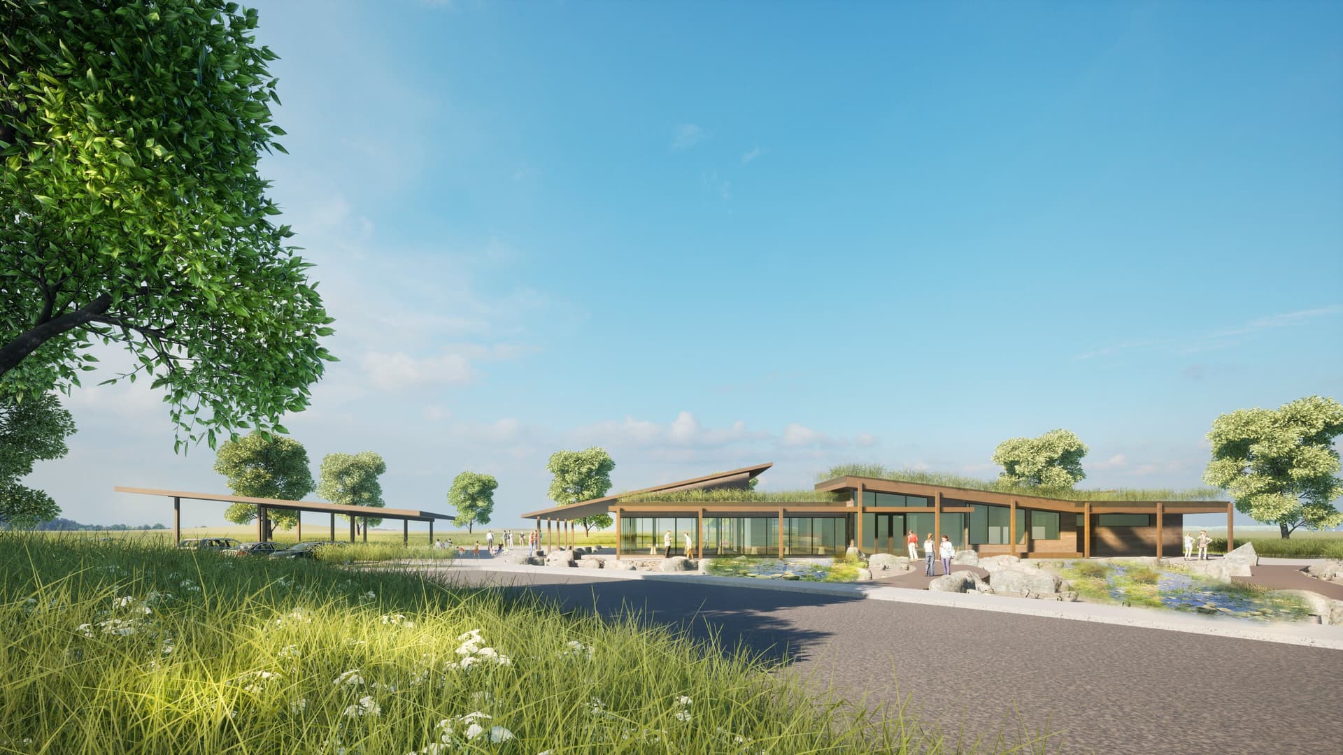 Prairie Pavilion Arrival Perspective