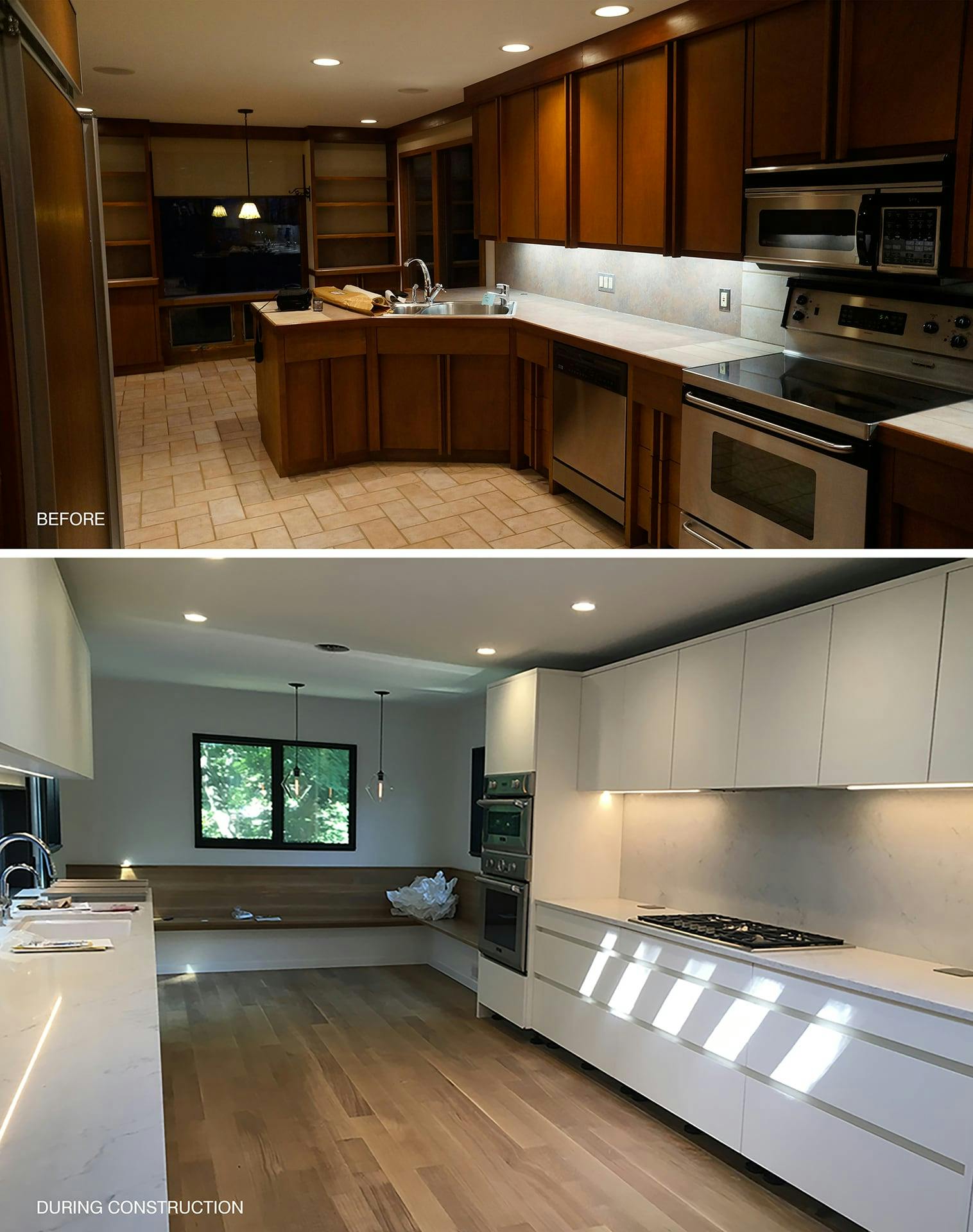 Saxonia Lane before and after